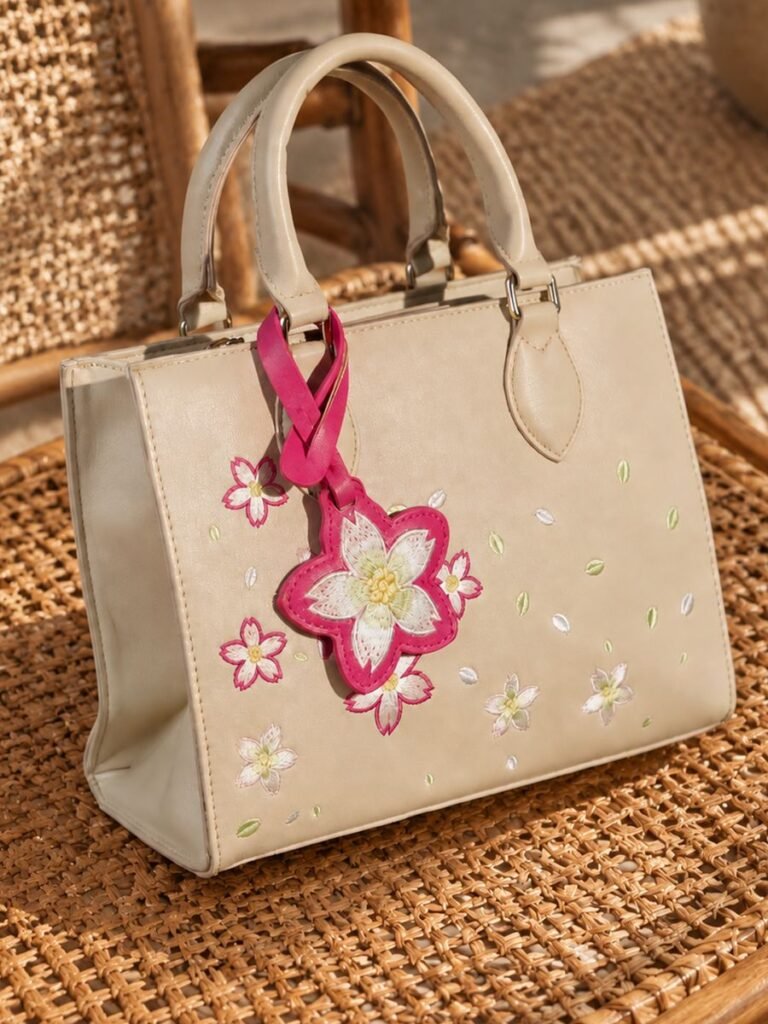 Flower Tote Cream 1