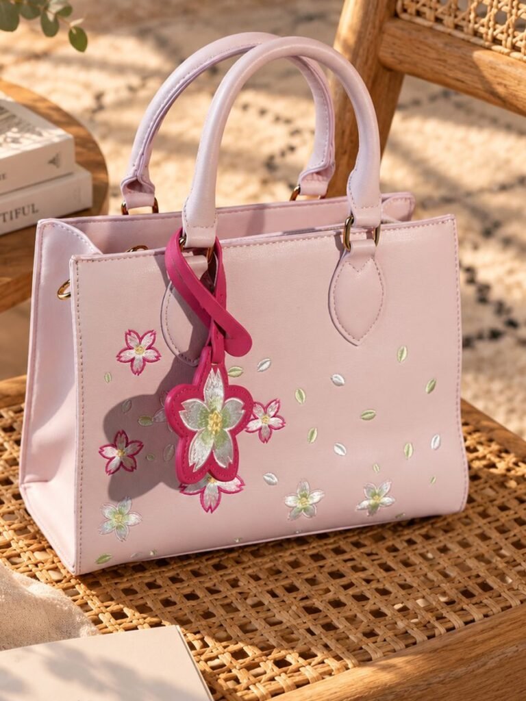 Flower Tote Pink 1