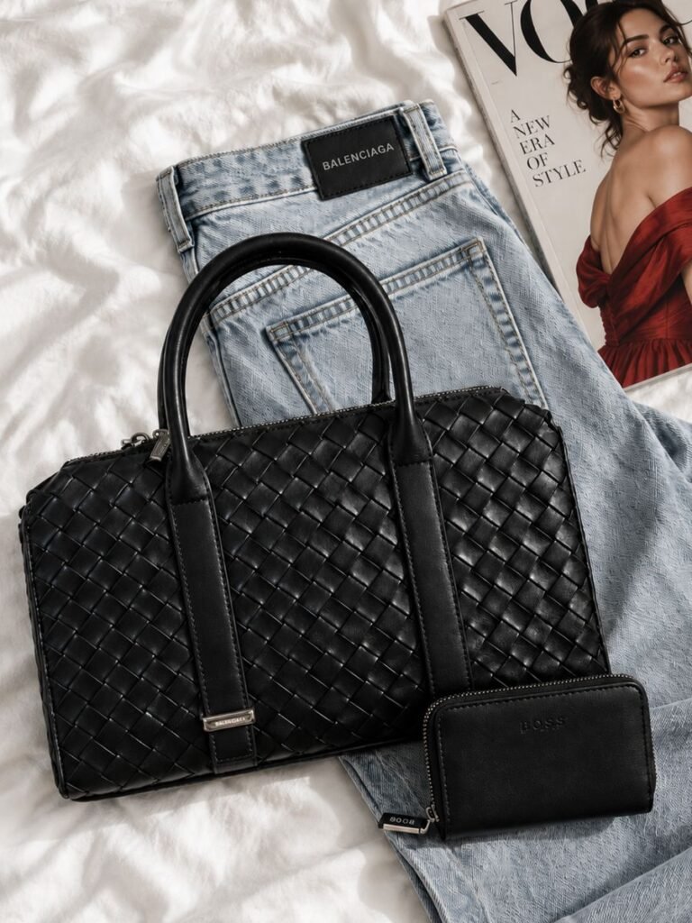 Woven Bowling Bag Black 1