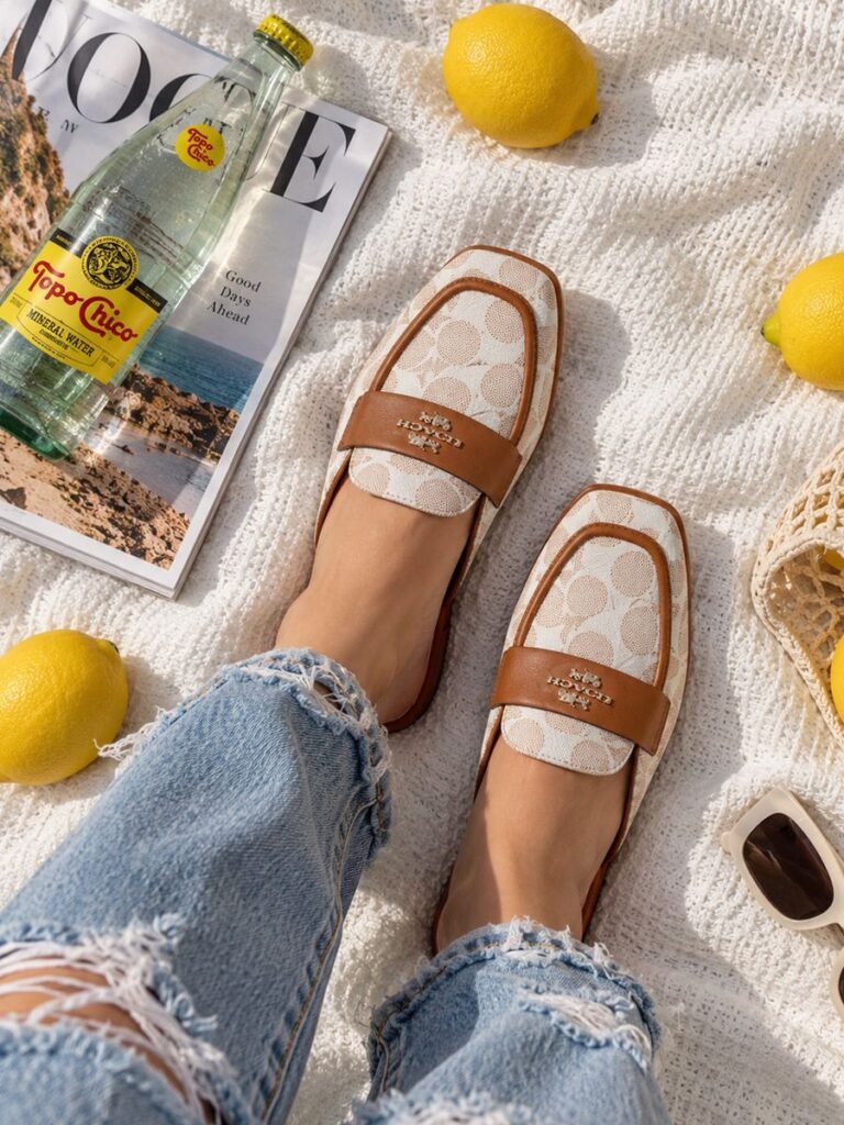 Jacquard Mule Tan 1