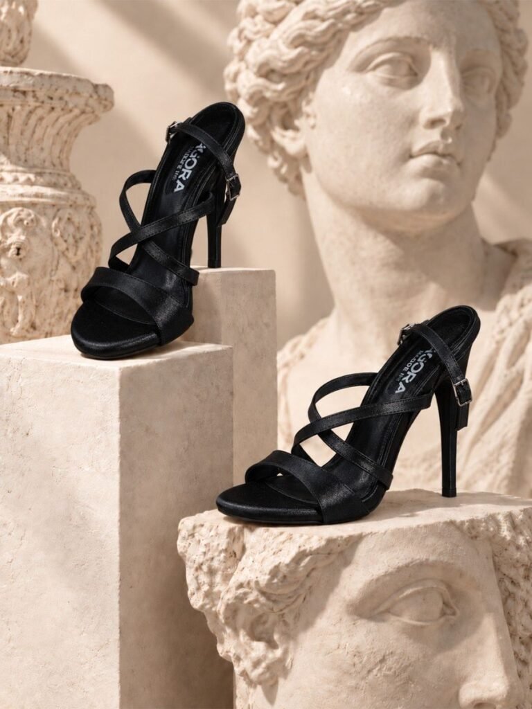 Strappy Heel Black 1