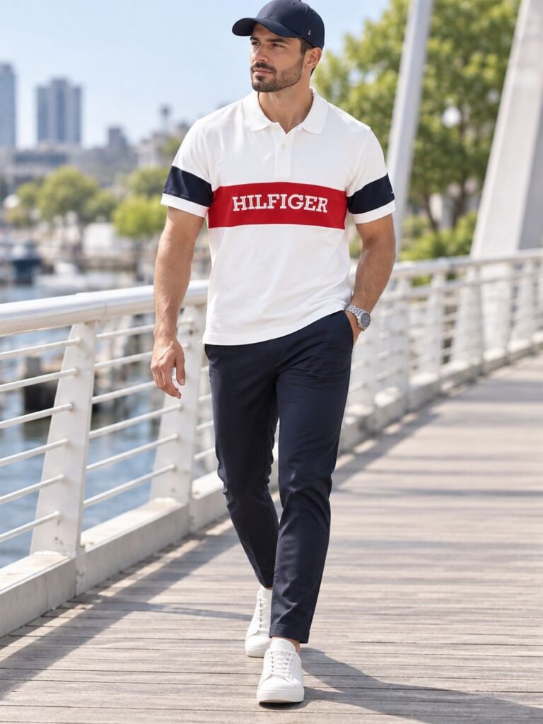 Band Polo White 1