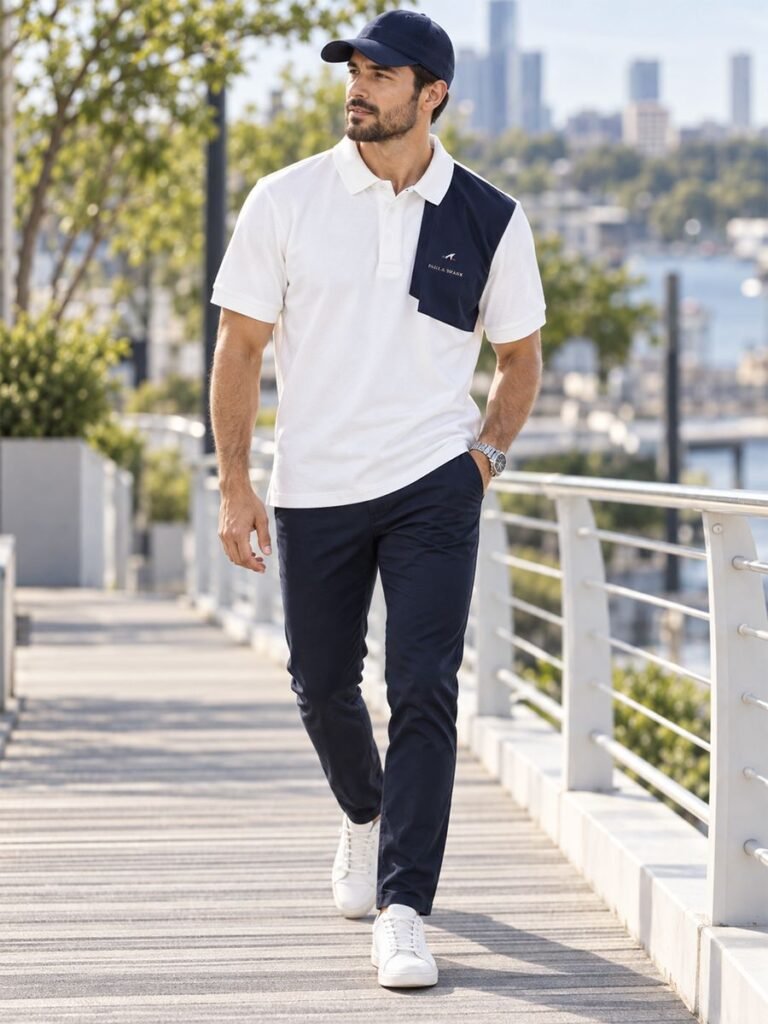 Pocket Polo White 1