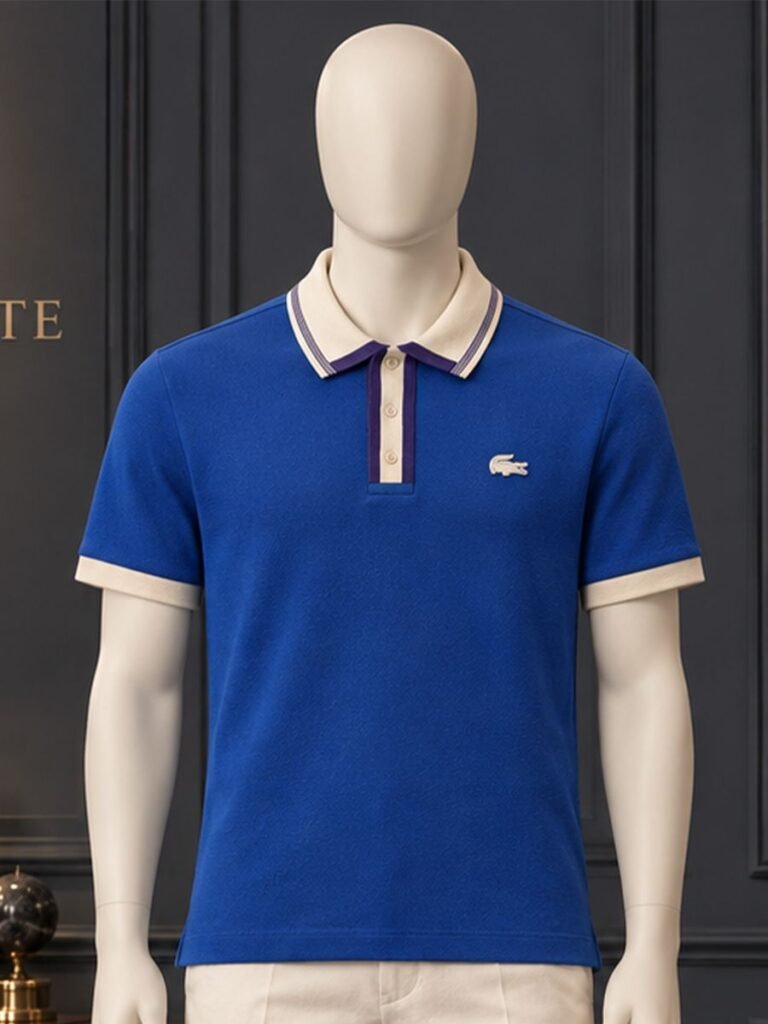 Tipped Polo Blue 1